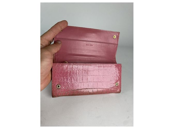 Cartera de cuero rosa Miu Miu - vista 5