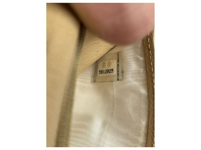 Cartera de cuero beige Chanel Timeless/Classique - vista 4