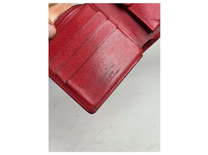 Borsa in pelle rossa Louis Vuitton Rosso - vista 4