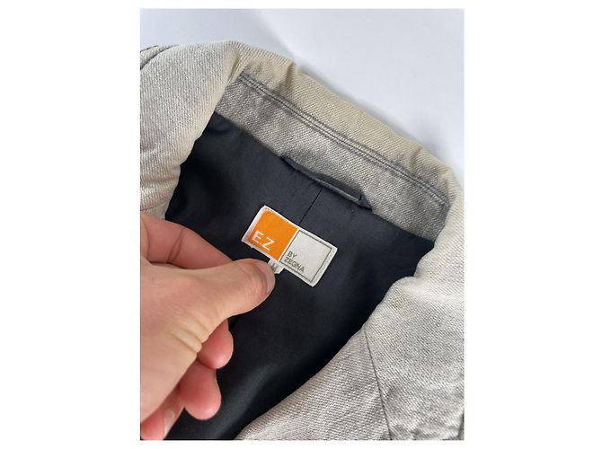 Abrigo de algodón gris Ermenegildo Zegna - vista 3