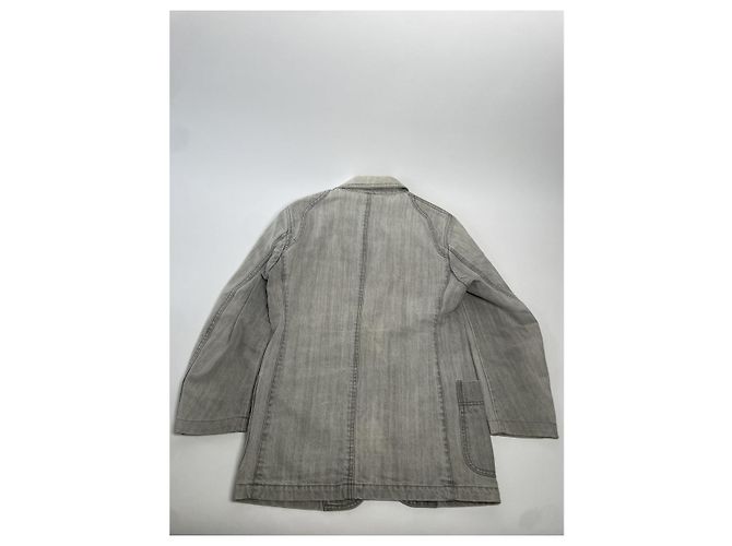 Abrigo de algodón gris Ermenegildo Zegna - vista 4