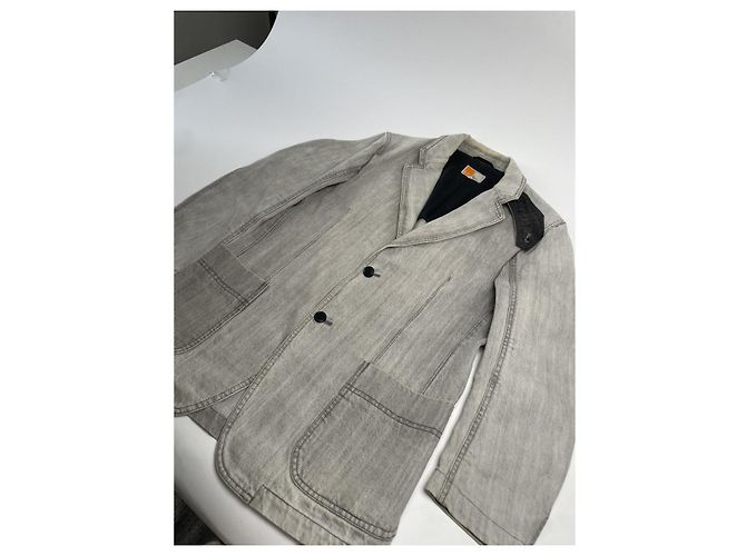 Abrigo de algodón gris Ermenegildo Zegna - vista 5