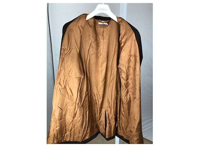 Abrigo trench de lana marrón Givenchy Castaño - vista 2