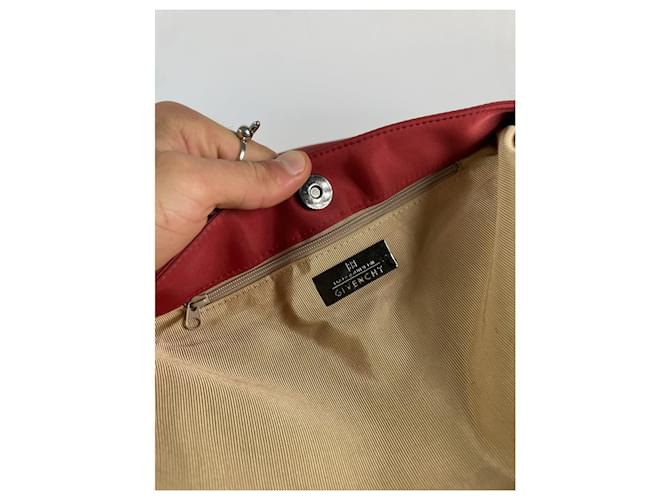 Borsa a mano Givenchy 4G rossa in cotone Rosso - vista 4