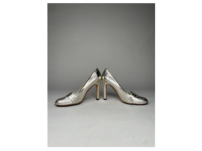 Gucci Marmont Silberner Lederabsatz - Ansicht 4