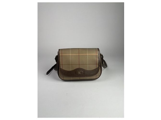 Burberry The Link Borsa a mano in pelle marrone - vista 3