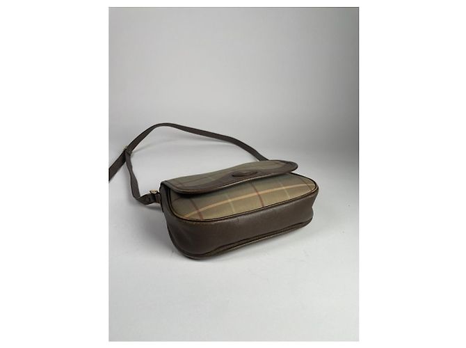 Burberry The Link Borsa a mano in pelle marrone - vista 5