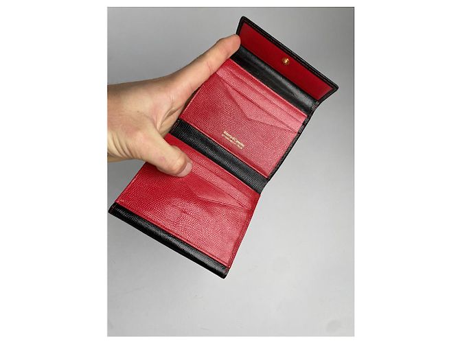 Schwarze Lederbörse ROBERTA DI CAMERINO - Ansicht 3