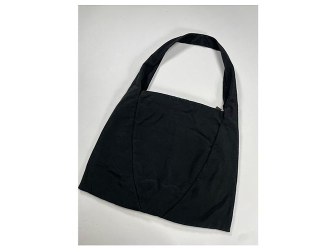 Bottega Veneta schwarze Polyester-Handtasche - Ansicht 3