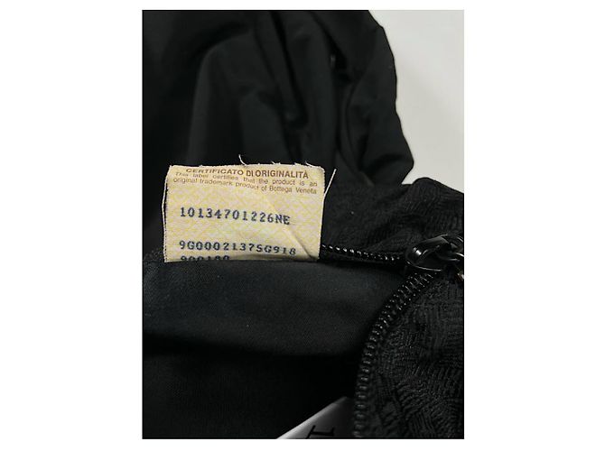 Bottega Veneta schwarze Polyester-Handtasche - Ansicht 4