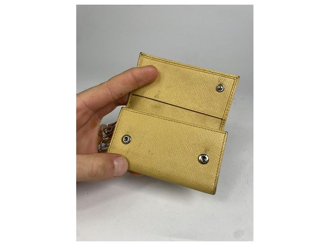 Borsa in pelle beige Prada - vista 3
