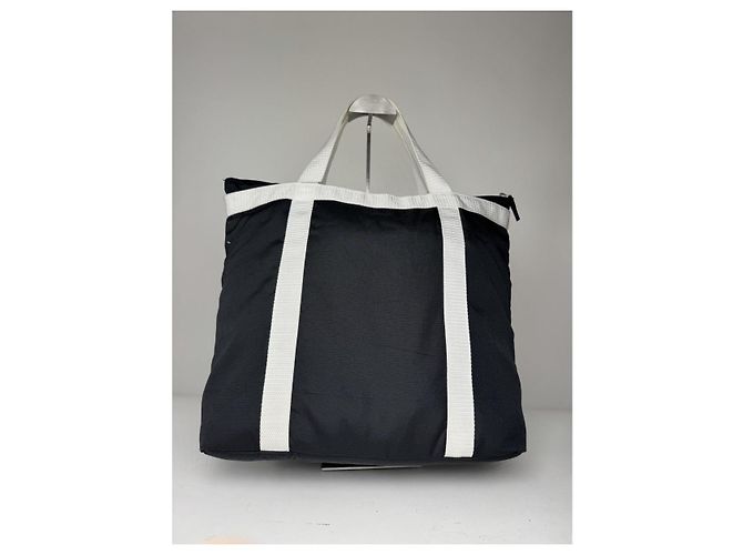 Courreges Borsa a mano in cotone nero Courrèges - vista 4
