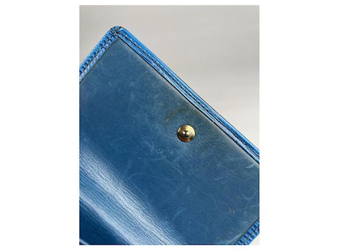 Louis Vuitton Twist blauer Leder Geldbeutel - Ansicht 4
