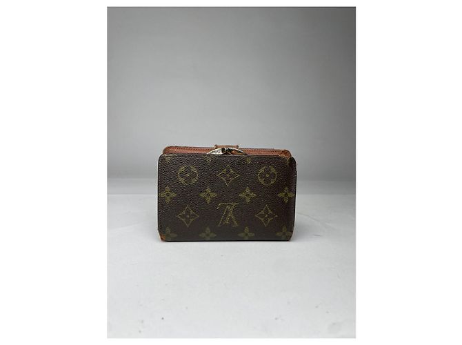 Billetera de cuero marrón Louis Vuitton Flore Castaño - vista 2