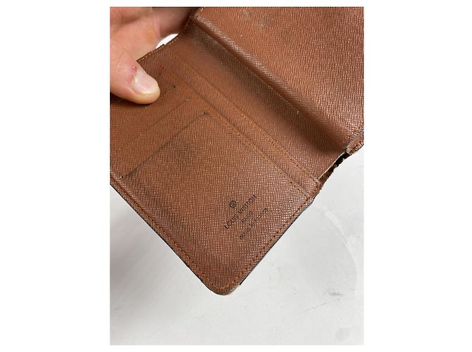 Billetera de cuero marrón Louis Vuitton Flore Castaño - vista 4
