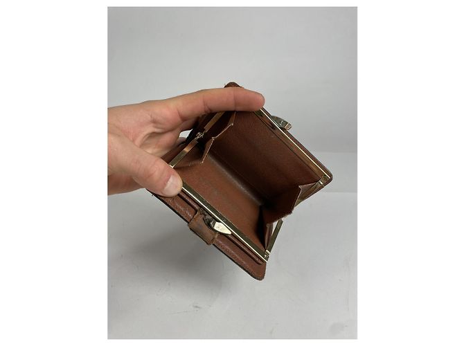 Billetera de cuero marrón Louis Vuitton Flore Castaño - vista 5