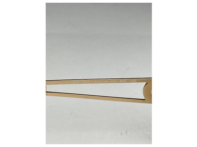 Fendi Gold-Metall Sonnenbrille Golden - Ansicht 4