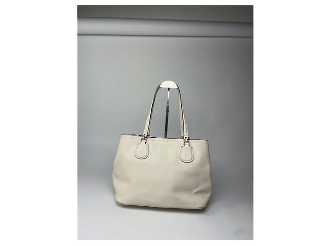 Sac à main en cuir blanc Coach Edie - vue 5