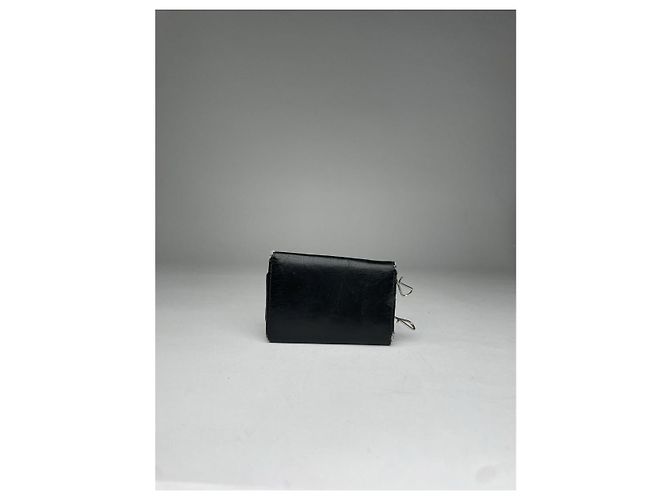 Borsa in pelle nera intrecciata Gucci Nero - vista 3