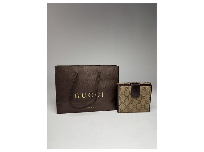 Gucci Zumi Beiger Baumwollgeldbeutel - Ansicht 2