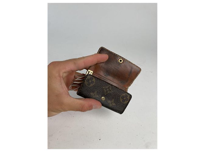 Borsa in pelle marrone Louis Vuitton - vista 3