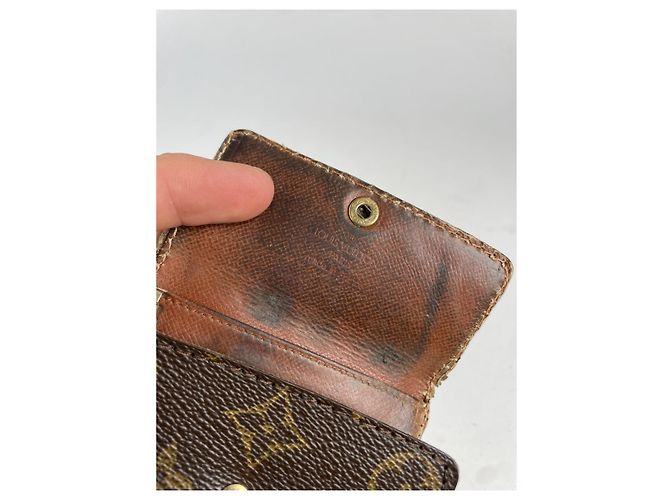 Borsa in pelle marrone Louis Vuitton - vista 4