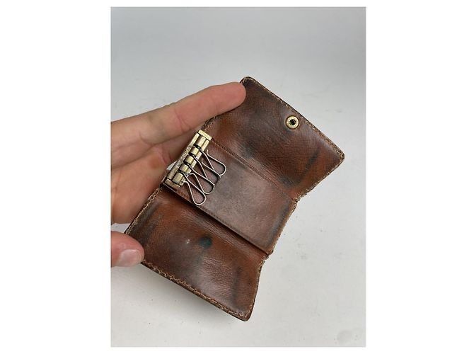 Borsa in pelle marrone Louis Vuitton - vista 5