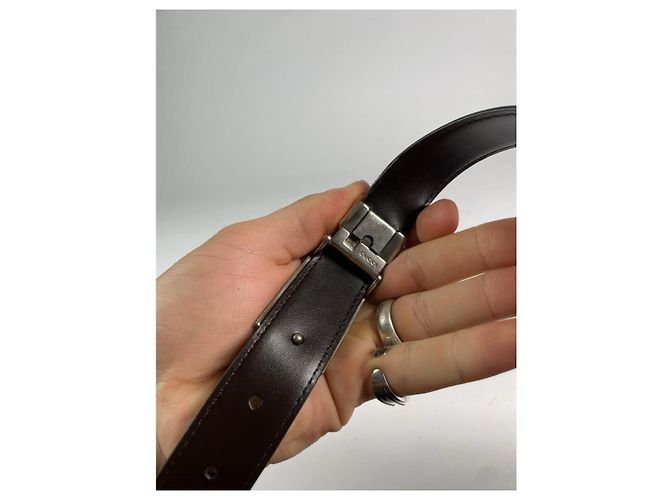 Gucci schwarze Leder-Gürtel - Ansicht 3