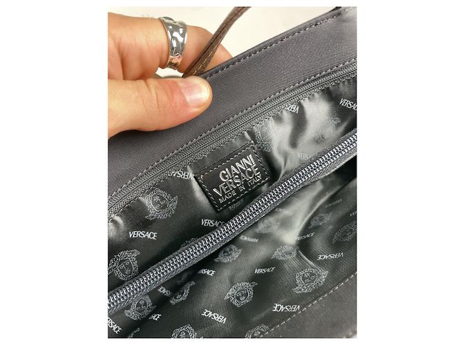 Schwarze Polyester-Handtasche von Gianni Versace - Ansicht 3