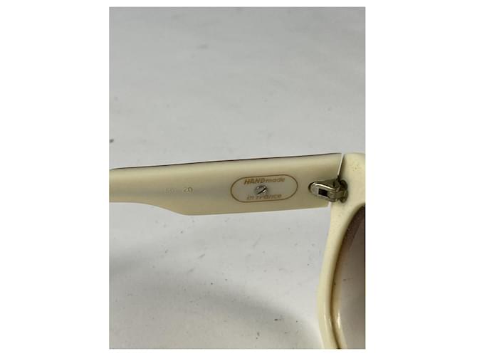 Céline Gafas de sol de plástico blanco Celine - vista 2
