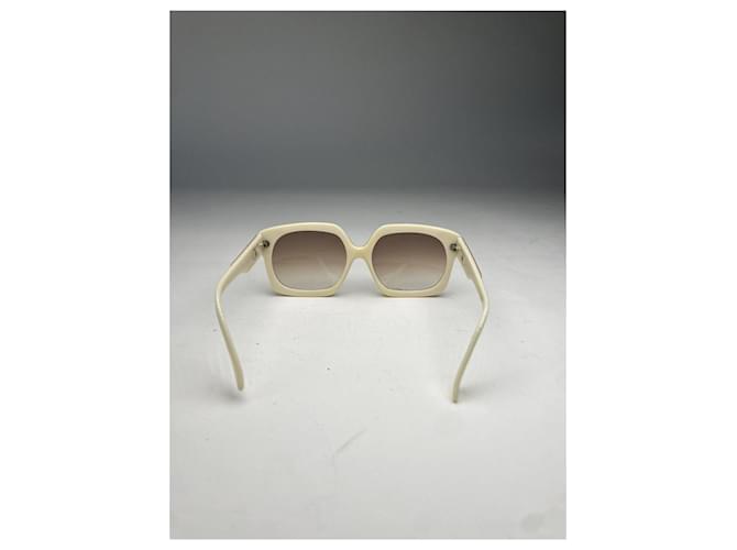 Céline Gafas de sol de plástico blanco Celine - vista 3