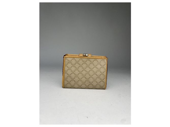 Céline Cartera de cuero beige Celine Triomphe - vista 2