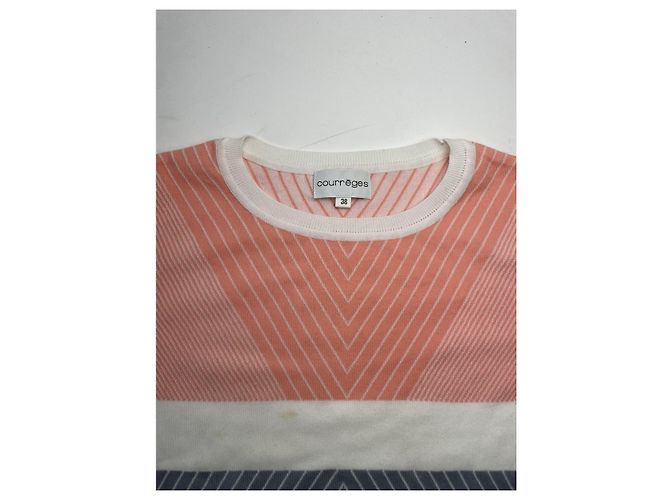 Courreges Mehrfarbige Baumwollstrickwaren von Courrèges Mehrfarben - Ansicht 4