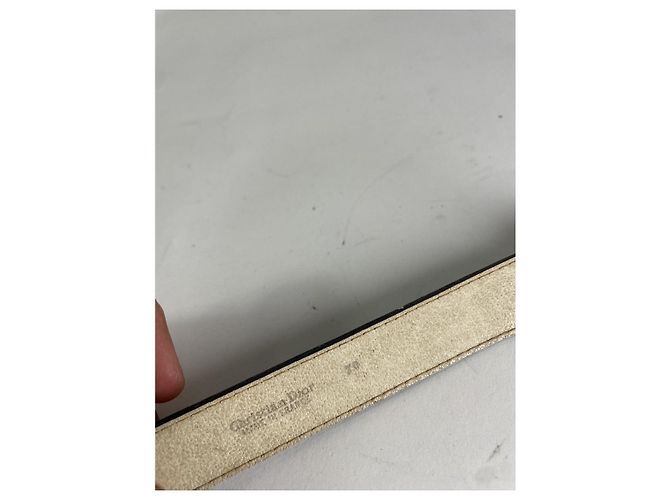 Dior D-Fence brauner Ledergürtel - Ansicht 4