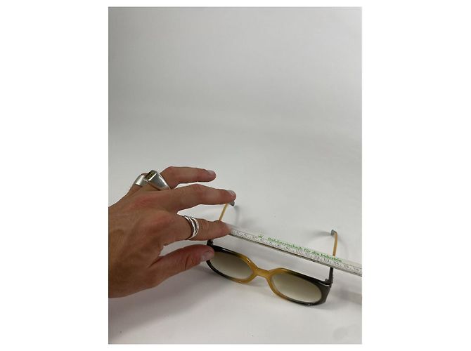 Gafas de sol de plástico amarillo Dior - vista 5