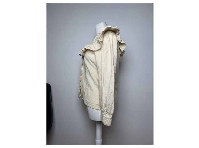 Prenda de punto de lana beige de Yves Saint Laurent - vista 3
