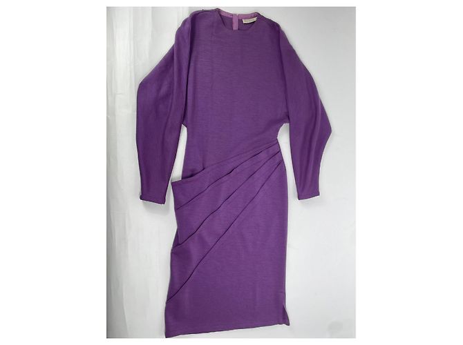 Lila Wollkleid von Gianni Versace - Ansicht 2