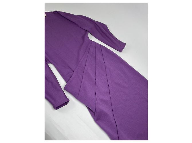 Lila Wollkleid von Gianni Versace - Ansicht 3