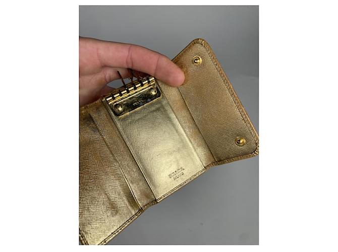 Borsa in pelle gialla Prada Giallo - vista 4