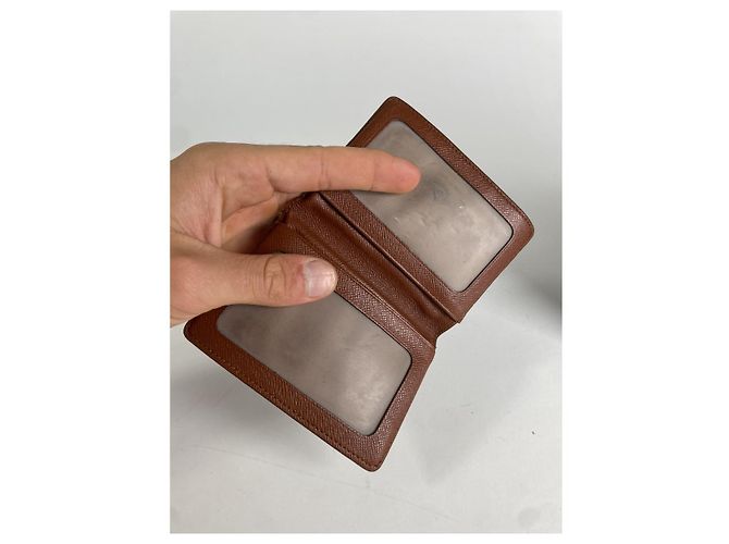Borsa in pelle marrone Louis Vuitton - vista 4