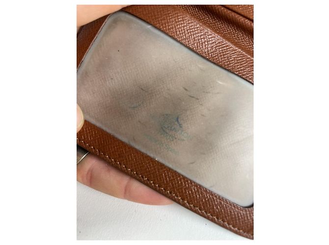 Borsa in pelle marrone Louis Vuitton - vista 5