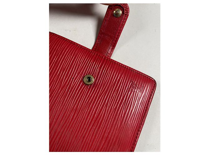 Borsa in pelle rossa Louis Vuitton Rosso - vista 5