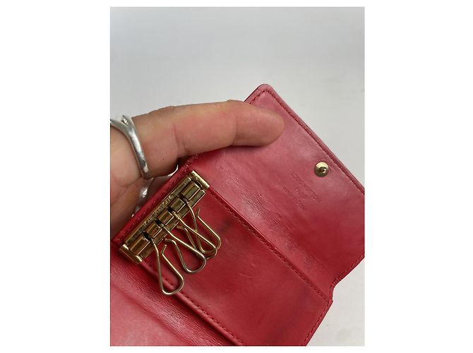 Louis Vuitton Lockme rote Handtasche aus Lackleder - Ansicht 4