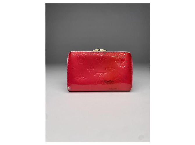 Carteira de couro vermelho Louis Vuitton Metis - vista 4