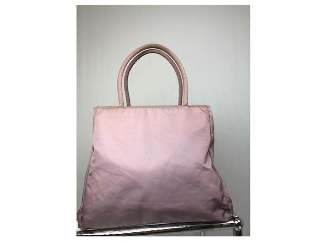 Prada Re-Edition 2005 lila Polyester Handtasche mit Reißverschluss - Ansicht 3