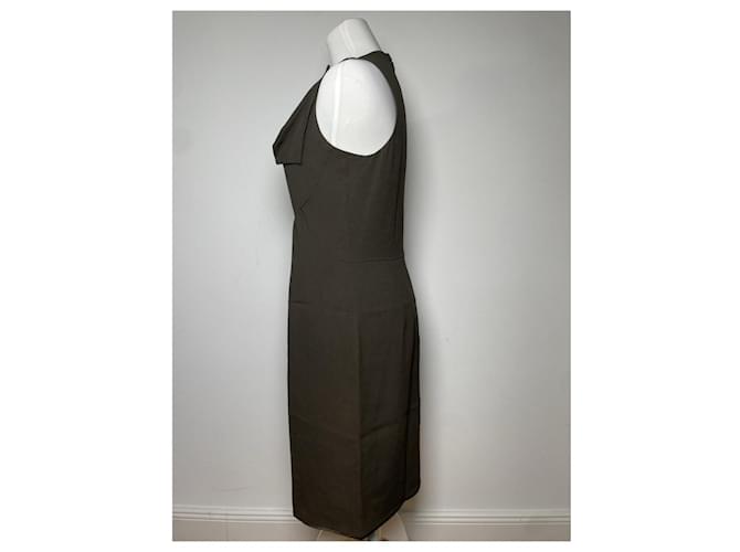 Givenchy Khaki Seidenkleid - Ansicht 3