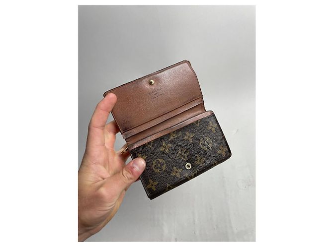 Louis Vuitton Flore braune Lederbörse - Ansicht 4
