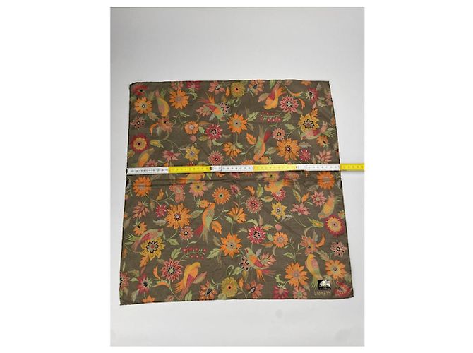 Autre Marque Unsignierte mehrfarbige Baumwollschal Mehrfarben - Ansicht 5