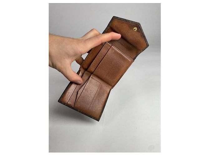 Billetera de cuero marrón Joséphine de Louis Vuitton Castaño - vista 4