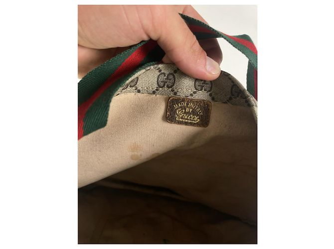 Borsa a mano in pelle grigia Gucci Ophidia Grigio - vista 3
